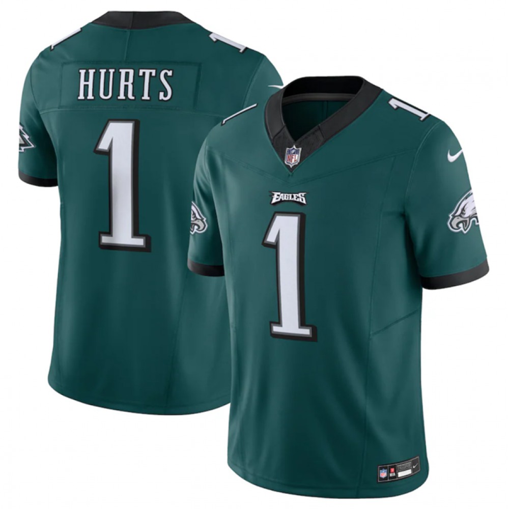 Youth Philadelphia Eagles #1 Jalen Hurts Green 2023 F.U.S.E. Vapor Untouchable Limited Stitched Football Jersey Youth Philadelphia Eagles #1 Jalen Hurts Green 2023 F.U.S.E. Vapor Untouchable Limited Stitched Football Jersey