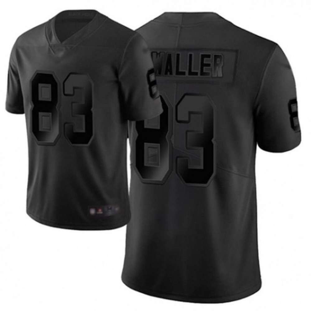 Men's Las Vegas Raiders #83 Darren Waller Black City Edition Limited Stitched Jersey Men's Las Vegas Raiders #83 Darren Waller Black City Edition Limited Stitched Jersey