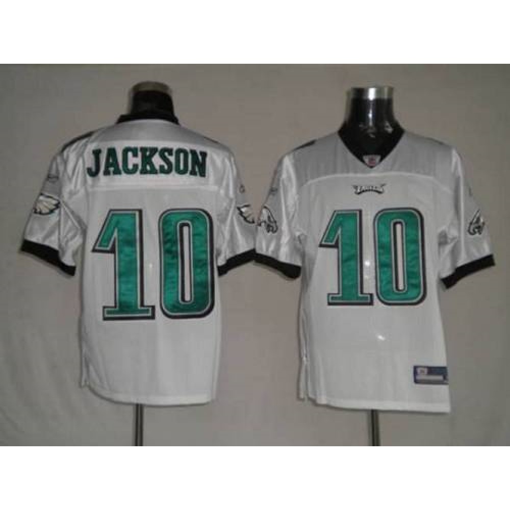 Eagles #10 DeSean Jackson White Stitched Youth NFL Jersey