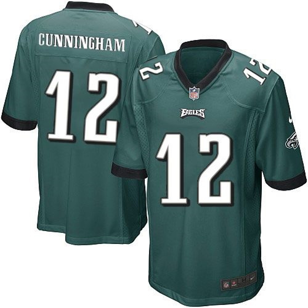 Nike Eagles #12 Randall Cunningham Midnight Green Team Color Youth Stitched NFL New Elite Jersey Nike Eagles #12 Randall Cunningham Midnight Green Team Color Youth Stitched NFL New Elite Jersey