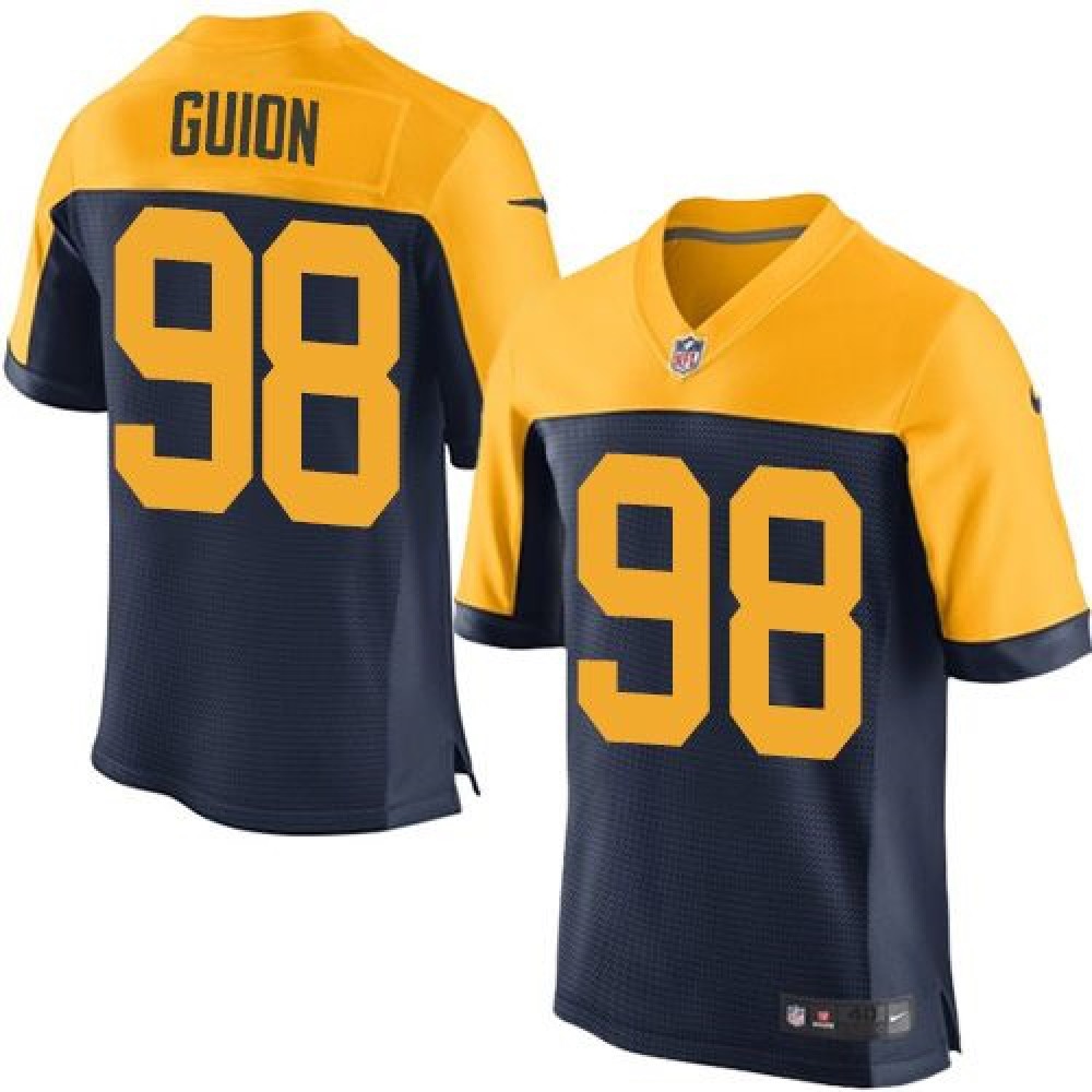 Nike Packers #98 Letroy Guion Navy Blue Alternate Men's Stitched NFL New Elite Jersey