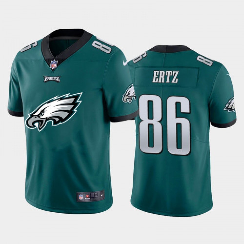 Men's Philadelphia Eagles #86 Zach Ertz Green 2020 Team Big Logo Limited Stitched Jersey Men's Philadelphia Eagles #86 Zach Ertz Green 2020 Team Big Logo Limited Stitched Jersey