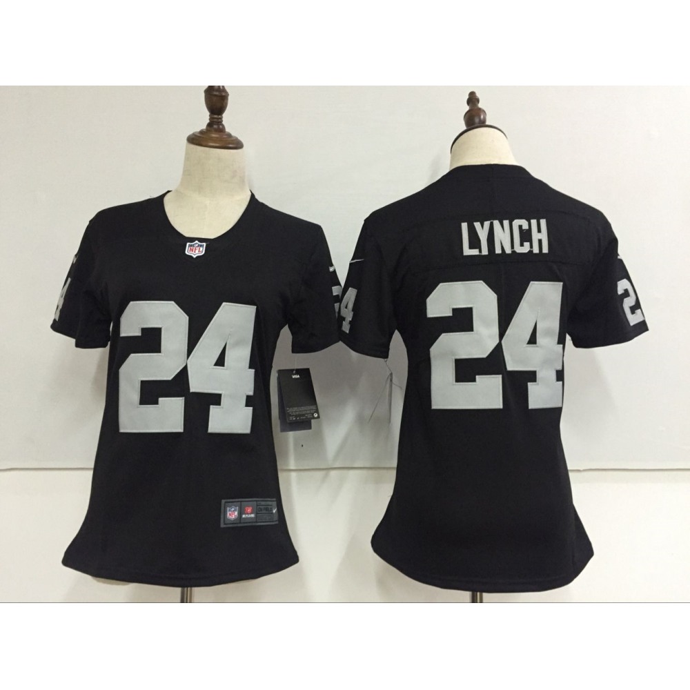 Women's Nike Oakland Raiders #24 Marshawn Lynch Black Stitched NFL Vapor Untouchable Limited Jersey Women's Nike Oakland Raiders #24 Marshawn Lynch Black Stitched NFL Vapor Untouchable Limited Jersey