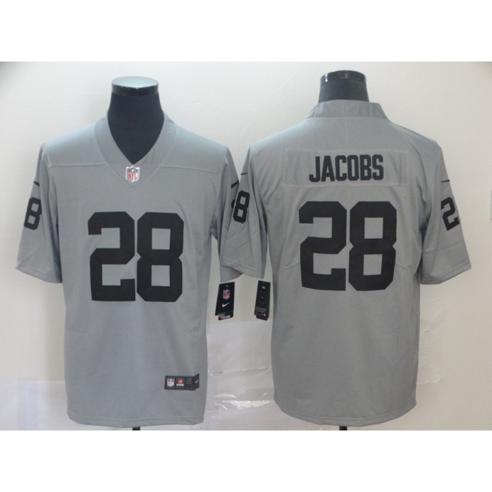 Men's Oakland Raiders #28 Josh Jacobs 2019 Gary Inverted Legend Stitched NFL Jersey Men's Oakland Raiders #28 Josh Jacobs 2019 Gary Inverted Legend Stitched NFL Jersey