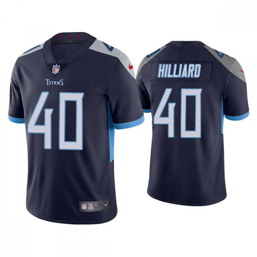 Men's Tennessee Titans #40 Dontrell Hilliard Navy Vapor Untouchable Stitched Jersey Men's Tennessee Titans #40 Dontrell Hilliard Navy Vapor Untouchable Stitched Jersey