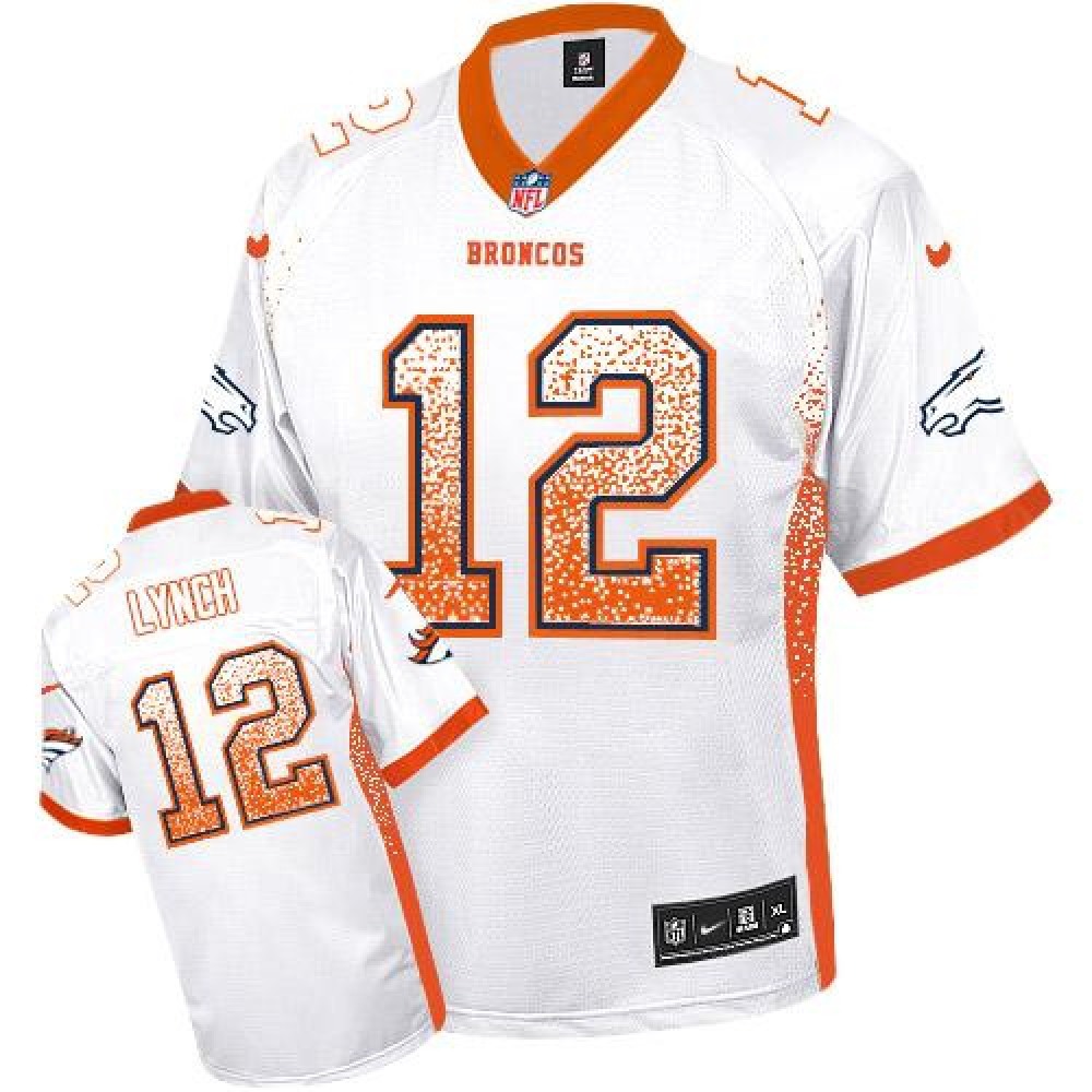 Nike Broncos #12 Paxton Lynch White Youth Stitched NFL Elite Drift Fashion Jersey Nike Broncos #12 Paxton Lynch White Youth Stitched NFL Elite Drift Fashion Jersey