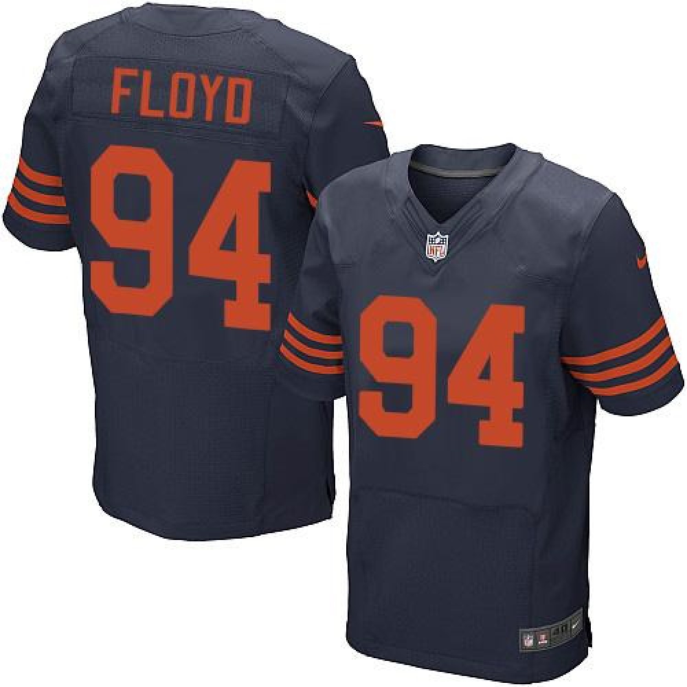 Nike Bears #94 Leonard Floyd Navy Blue 1940s Throwback Men's Stitched NFL Elite Jersey Nike Bears #94 Leonard Floyd Navy Blue 1940s Throwback Men's Stitched NFL Elite Jersey