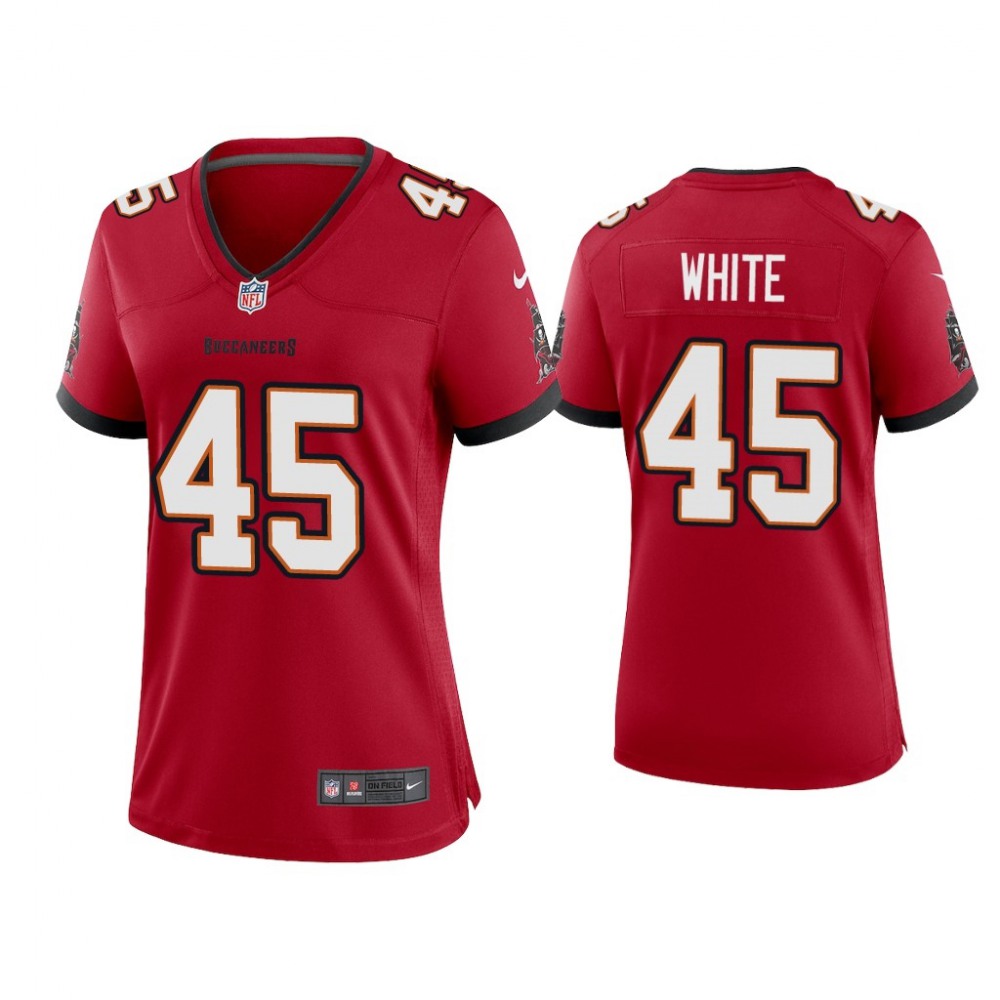 Women's Tampa Bay Buccaneers #45 Devin White 2020 Red Stitched Jersey(Run Small) Women's Tampa Bay Buccaneers #45 Devin White 2020 Red Stitched Jersey(Run Small)