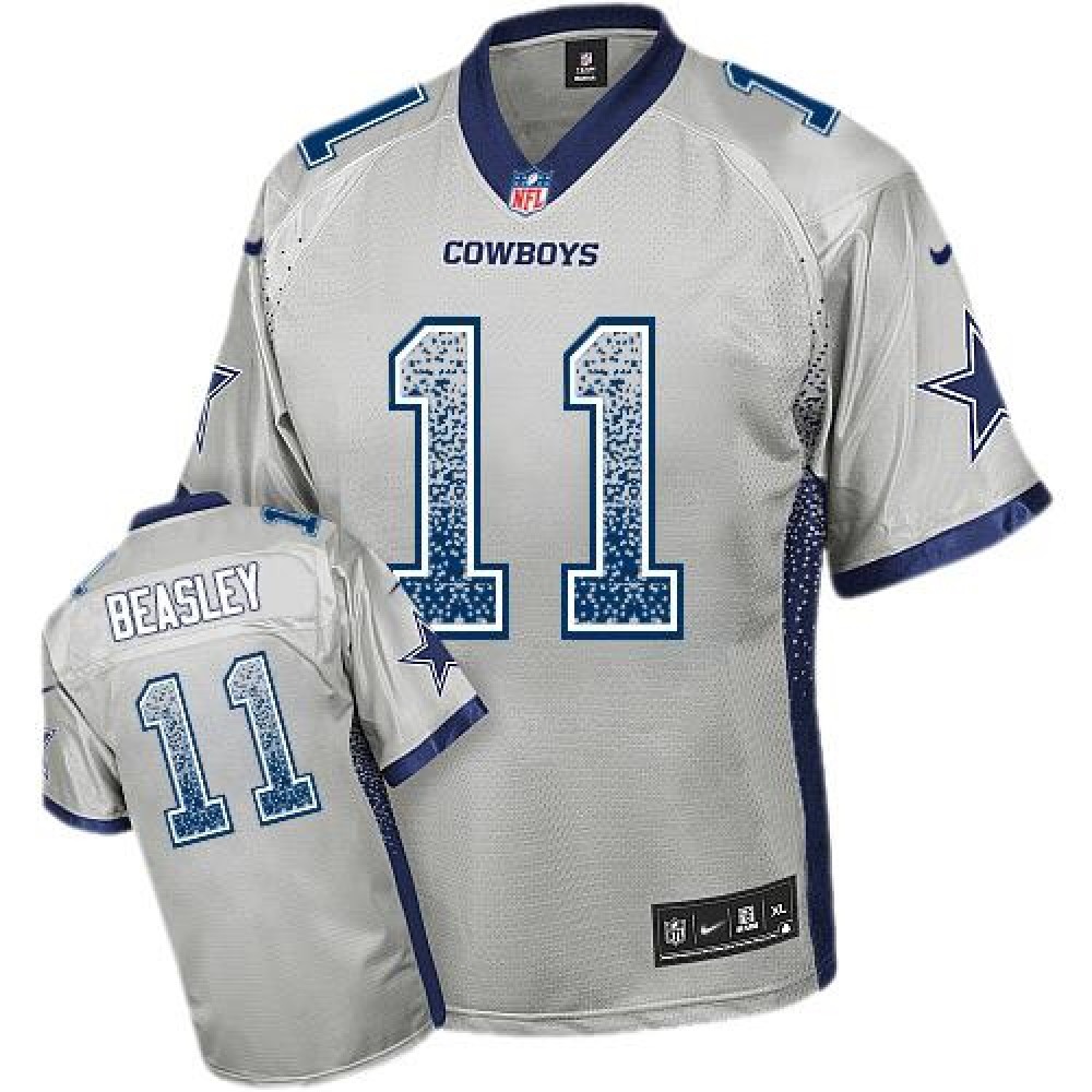 Nike Cowboys #11 Cole Beasley Grey Youth Stitched NFL Elite Drift Fashion Jersey Nike Cowboys #11 Cole Beasley Grey Youth Stitched NFL Elite Drift Fashion Jersey