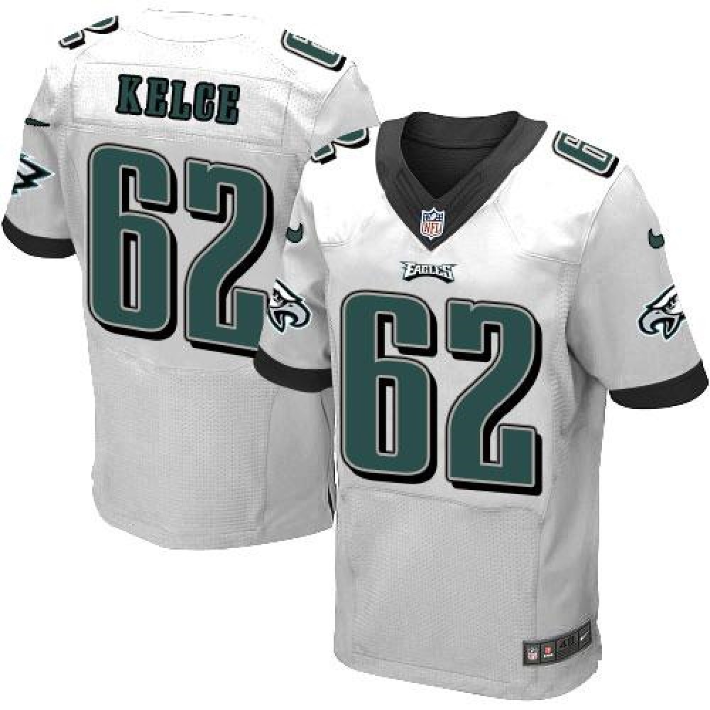 Nike Eagles #62 Jason Kelce White Men's Stitched NFL New Elite Jersey Nike Eagles #62 Jason Kelce White Men's Stitched NFL New Elite Jersey