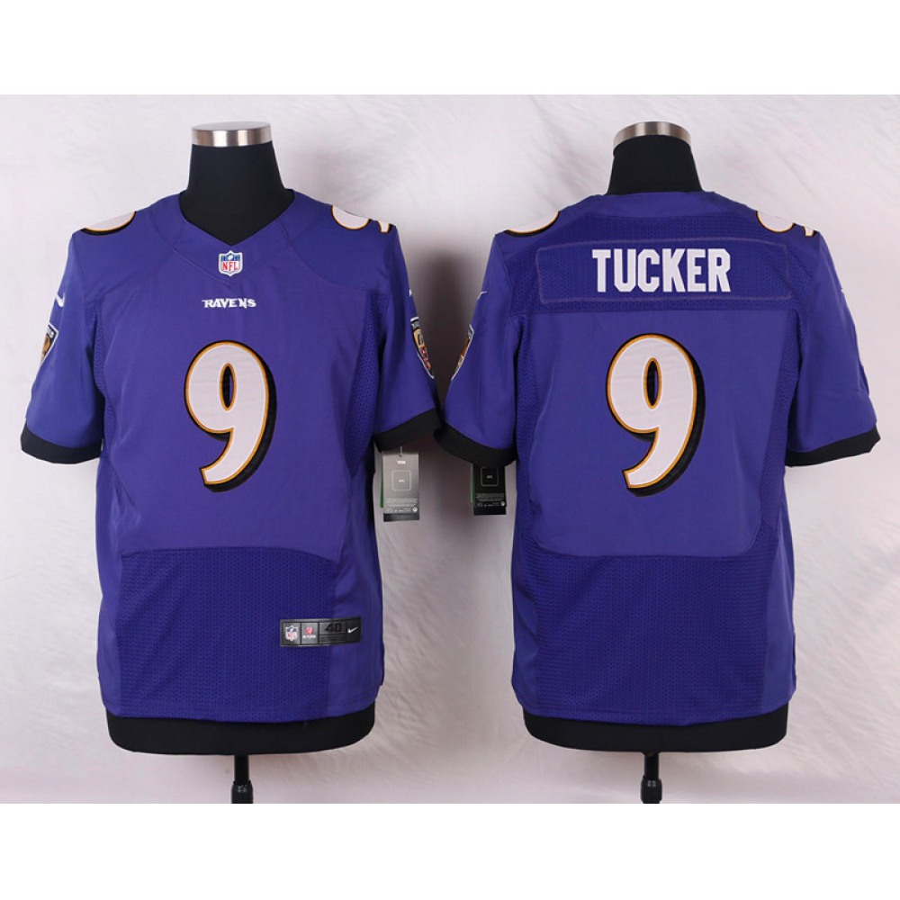 Nike Ravens #9 Justin Tucker Purple Team Color Men's Stitched NFL New Elite Jersey Nike Ravens #9 Justin Tucker Purple Team Color Men's Stitched NFL New Elite Jersey