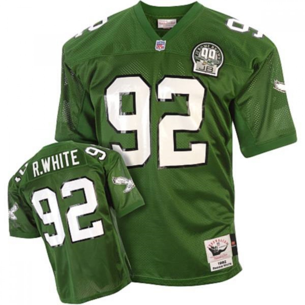 Mitchell&Ness Eagles #92 Reggie White Green Stitched Throwback NFL Jersey Mitchell&Ness Eagles #92 Reggie White Green Stitched Throwback NFL Jersey