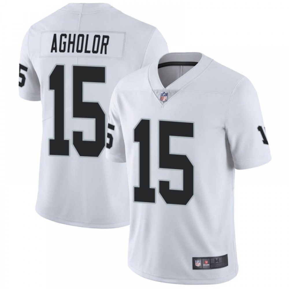 Men's Las Vegas Raiders #15 Nelson Agholor White Vapor Untouchable Limited Stitched Jersey Men's Las Vegas Raiders #15 Nelson Agholor White Vapor Untouchable Limited Stitched Jersey