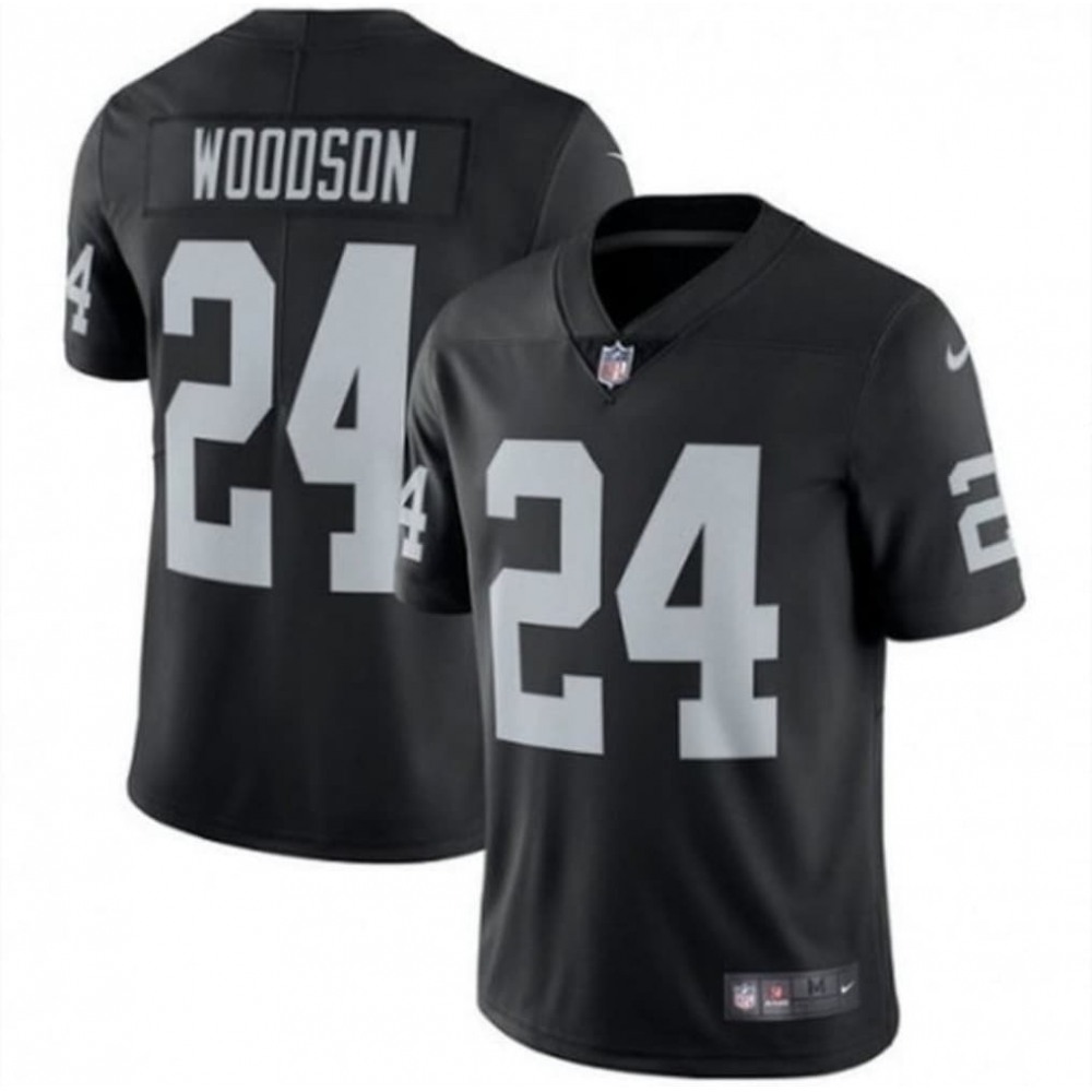 Men's Las Vegas Raiders #24 Charles Woodson Black Vapor Untouchable Limited Stitched NFL Jersey Men's Las Vegas Raiders #24 Charles Woodson Black Vapor Untouchable Limited Stitched NFL Jersey