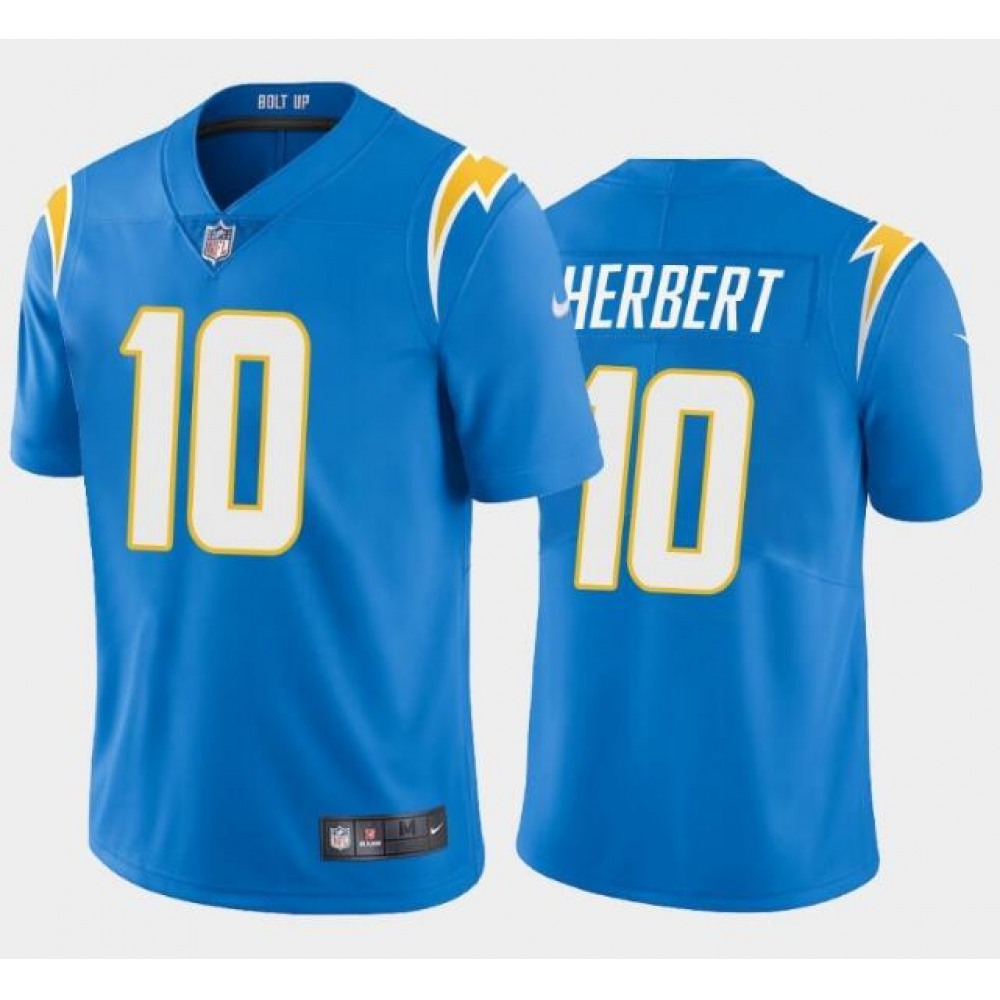 Youth Los Angeles Chargers #10 Justin Herbert 2020 Blue Vapor Untouchable Limited Stitched Jersey Youth Los Angeles Chargers #10 Justin Herbert 2020 Blue Vapor Untouchable Limited Stitched Jersey