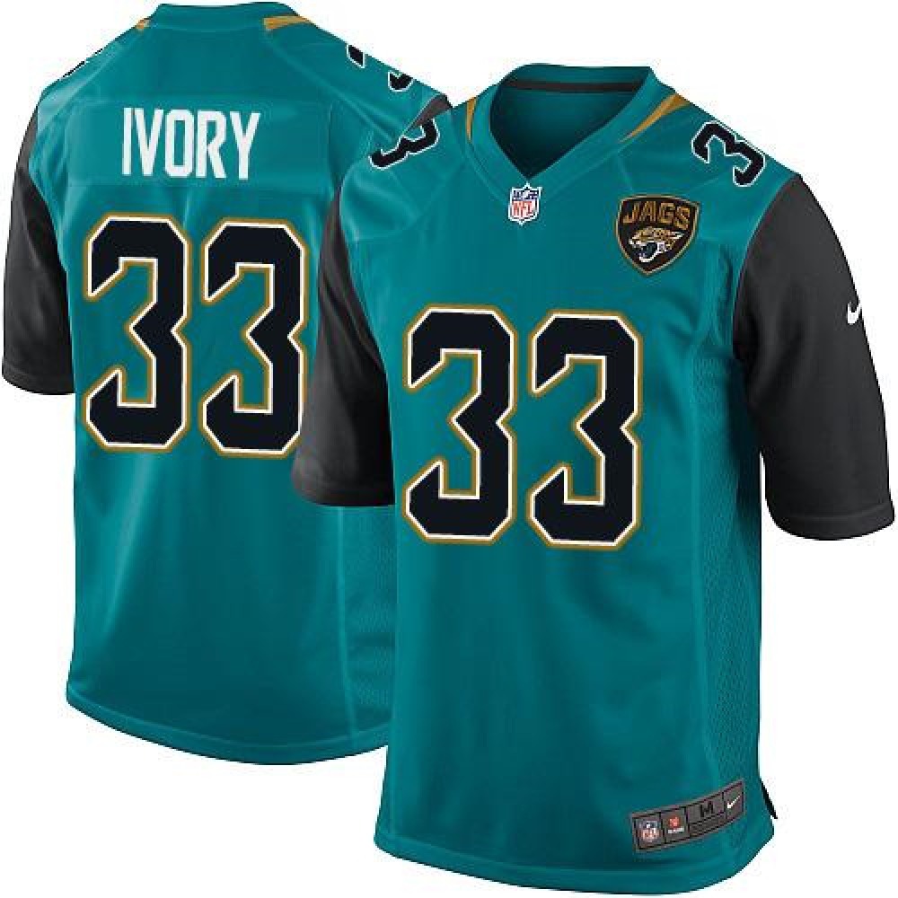 Nike Jaguars #33 Chris Ivory Teal Green Team Color Youth Stitched NFL Elite Jersey Nike Jaguars #33 Chris Ivory Teal Green Team Color Youth Stitched NFL Elite Jersey