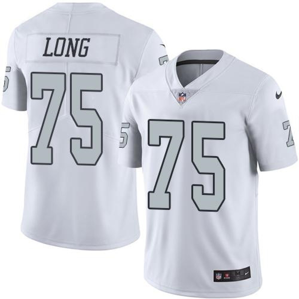 Nike Raiders #75 Howie Long White Men's Stitched NFL Limited Rush Jersey Nike Raiders #75 Howie Long White Men's Stitched NFL Limited Rush Jersey