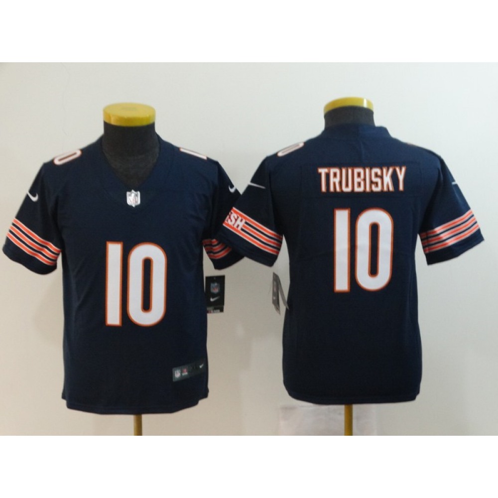 Youth Chicago Bears #10 Mitchell Trubisky Navy Vapor Untouchable Limited Stitched NFL Jersey Youth Chicago Bears #10 Mitchell Trubisky Navy Vapor Untouchable Limited Stitched NFL Jersey