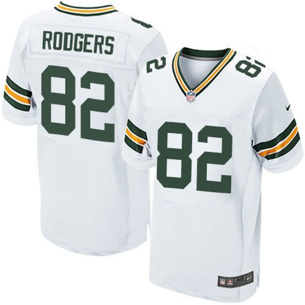 Nike Packers #82 Richard Rodgers White Men's Stitched NFL Elite Jersey