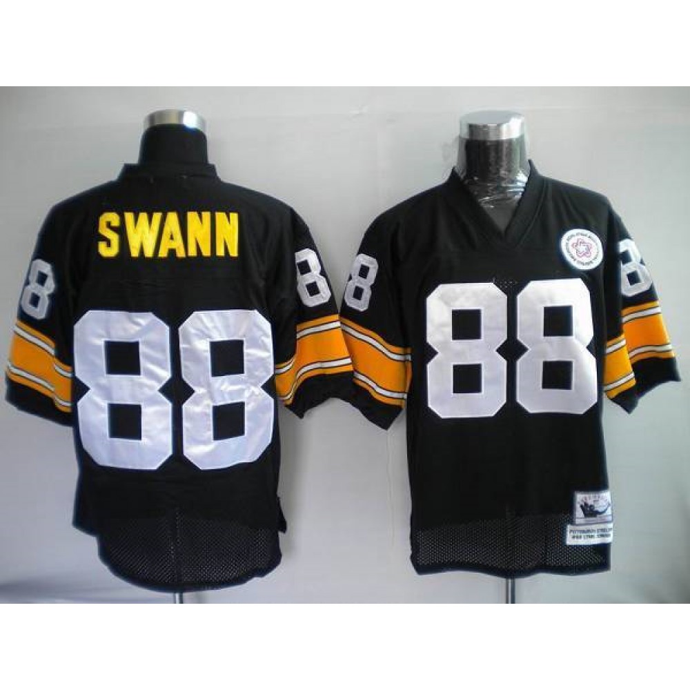 Mitchell & Ness Steelers #88 Lynn Swann Black Stitched Throwback NFL Jersey Mitchell & Ness Steelers #88 Lynn Swann Black Stitched Throwback NFL Jersey