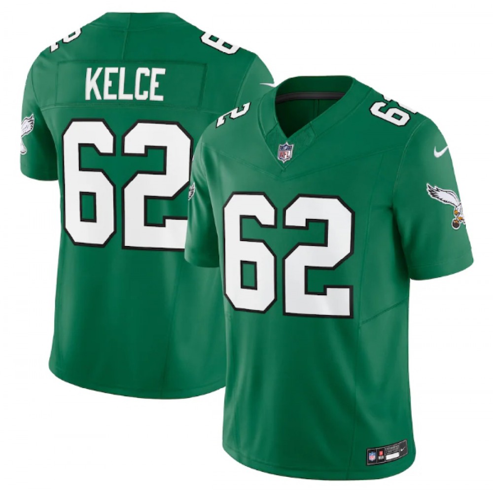 Youth Philadelphia Eagles #62 Jason Kelce Green 2023 F.U.S.E. Stitched Football Jersey Youth Philadelphia Eagles #62 Jason Kelce Green 2023 F.U.S.E. Stitched Football Jersey