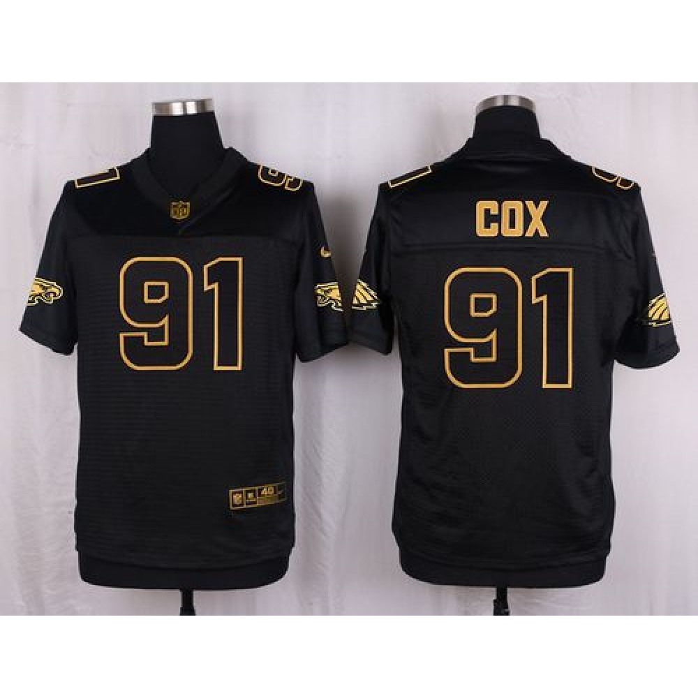 Nike Eagles #91 Fletcher Cox Black Men's Stitched NFL Elite Pro Line Gold Collection Jersey Nike Eagles #91 Fletcher Cox Black Men's Stitched NFL Elite Pro Line Gold Collection Jersey