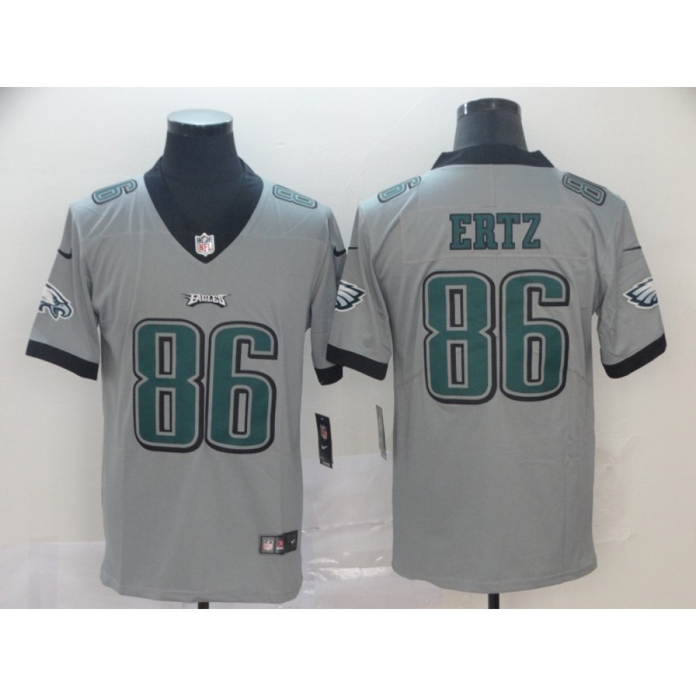 Men's Philadelphia Eagles #86 Zach Ertz Silver Inverted Legend Stitched NFL Jersey Men's Philadelphia Eagles #86 Zach Ertz Silver Inverted Legend Stitched NFL Jersey
