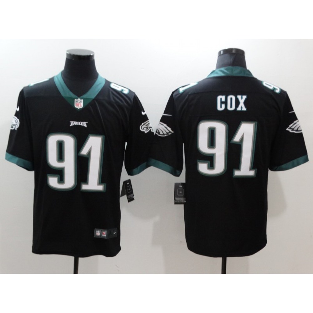 Men's Philadelphia Eagles #91 Fletcher Cox Black Vapor Untouchable Limited Stitched NFL Jersey Men's Philadelphia Eagles #91 Fletcher Cox Black Vapor Untouchable Limited Stitched NFL Jersey