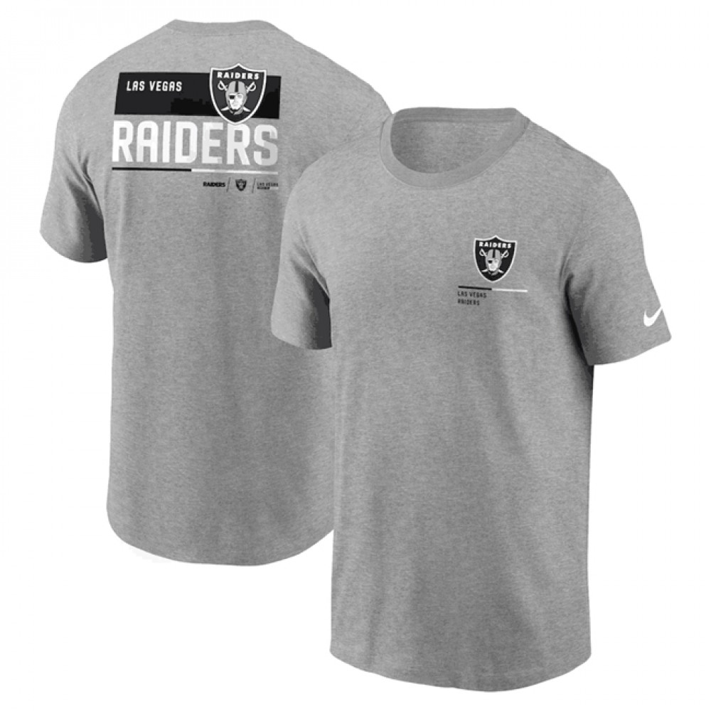 Men's Las Vegas Raiders Grey Team Incline T-Shirt Men's Las Vegas Raiders Grey Team Incline T-Shirt