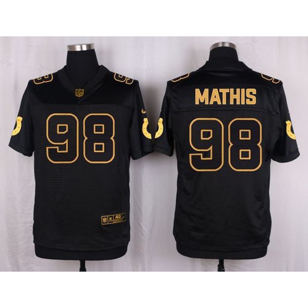 Nike Colts #98 Robert Mathis Black Men's Stitched NFL Elite Pro Line Gold Collection Jersey Nike Colts #98 Robert Mathis Black Men's Stitched NFL Elite Pro Line Gold Collection Jersey