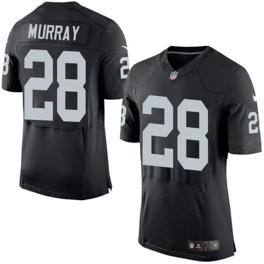 Nike Raiders #28 Latavius Murray Black Team Color Men's Stitched NFL Elite Jersey Nike Raiders #28 Latavius Murray Black Team Color Men's Stitched NFL Elite Jersey