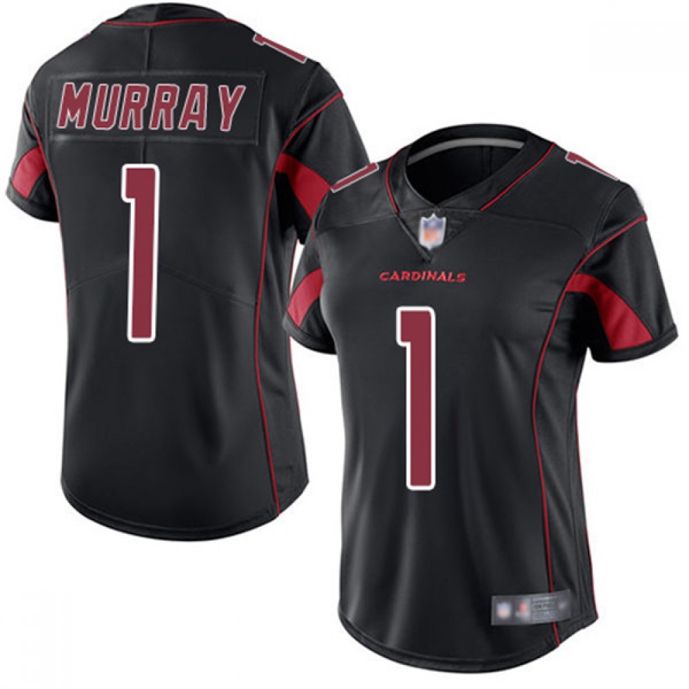 Women's Arizona Cardinals #1 Kyler Murray Black Limited Rush Stitched NFL Jersey(Run Small) Women's Arizona Cardinals #1 Kyler Murray Black Limited Rush Stitched NFL Jersey(Run Small)