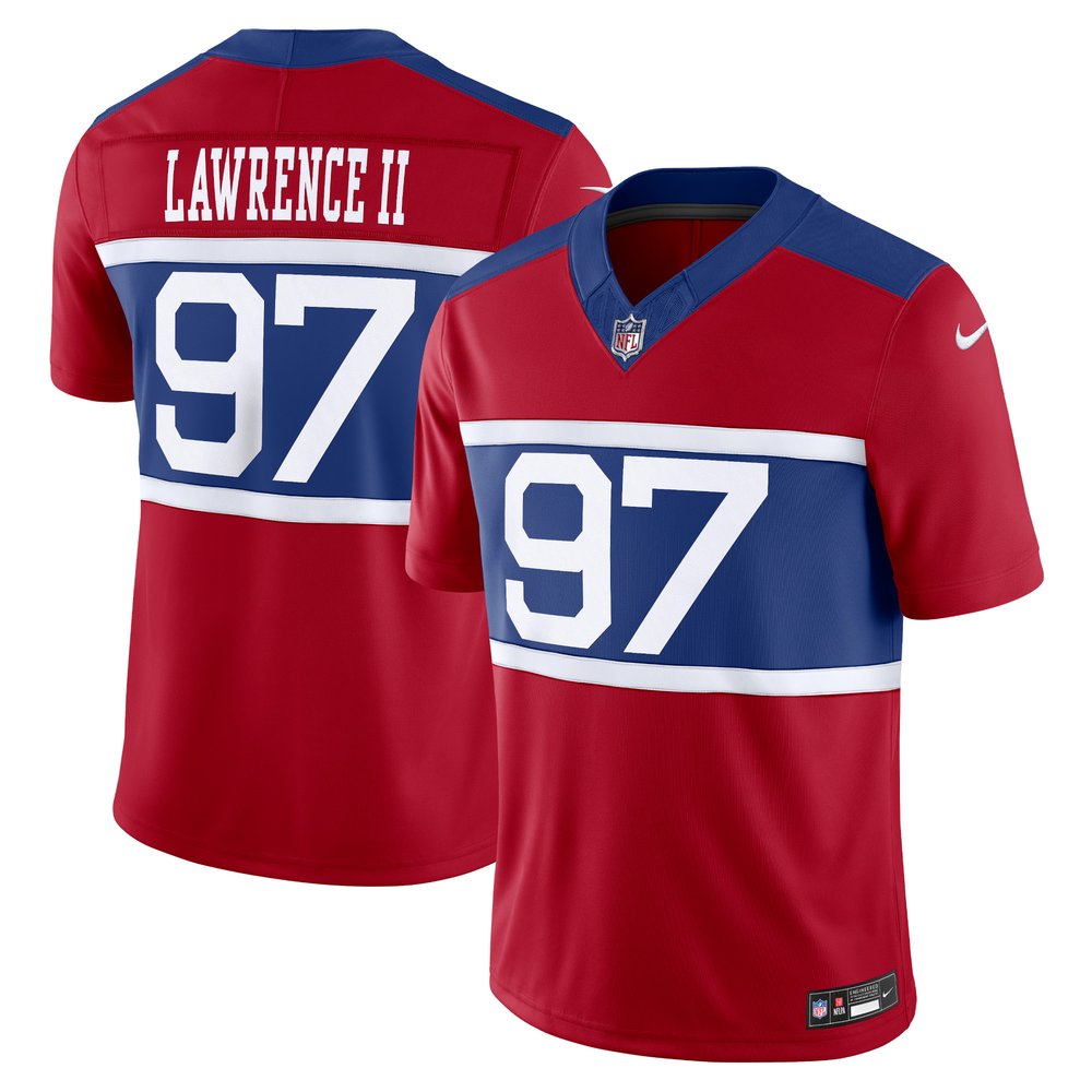 Men's New York Giants Dexter Lawrence II Nike Century Red Alternate Vapor F.U.S.E. Limited Jersey Men's New York Giants Dexter Lawrence II Nike Century Red Alternate Vapor F.U.S.E. Limited Jersey