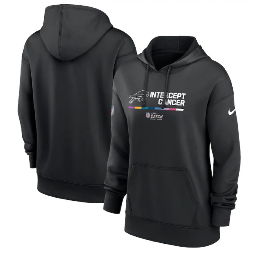 Women's Buffalo Bills 2022 Black NFL Crucial Catch Therma Performance Pullover Hoodie(Run Small) Women's Buffalo Bills 2022 Black NFL Crucial Catch Therma Performance Pullover Hoodie(Run Small)