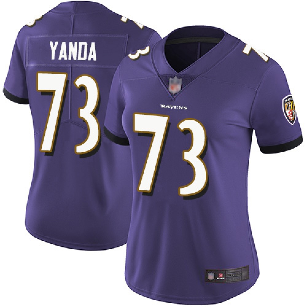 Women's Baltimore Ravens #73 Marshal Yanda Purple Vapor Untouchable Limited NFL Jersey(Run Small) Women's Baltimore Ravens #73 Marshal Yanda Purple Vapor Untouchable Limited NFL Jersey(Run Small)