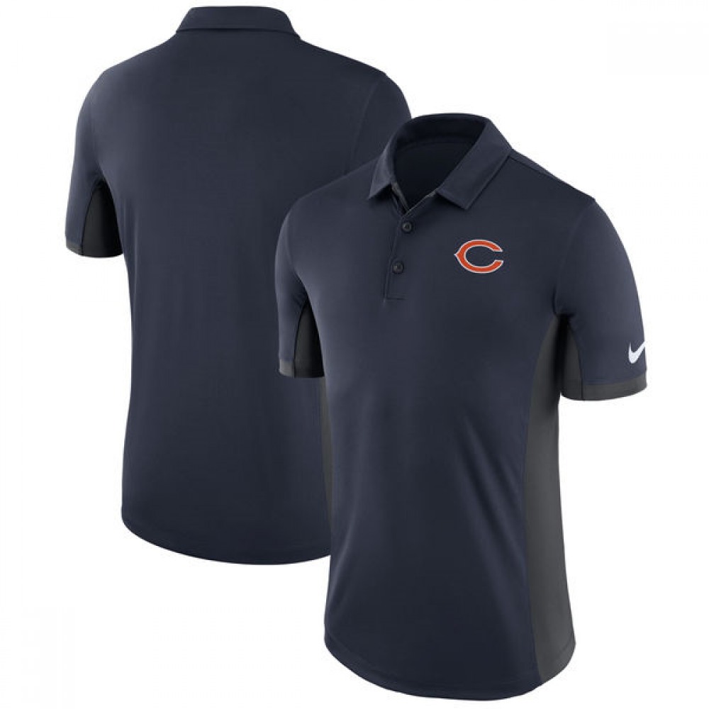 Men's Chicago Bears Nike Navy Evergreen Polo Men's Chicago Bears Nike Navy Evergreen Polo
