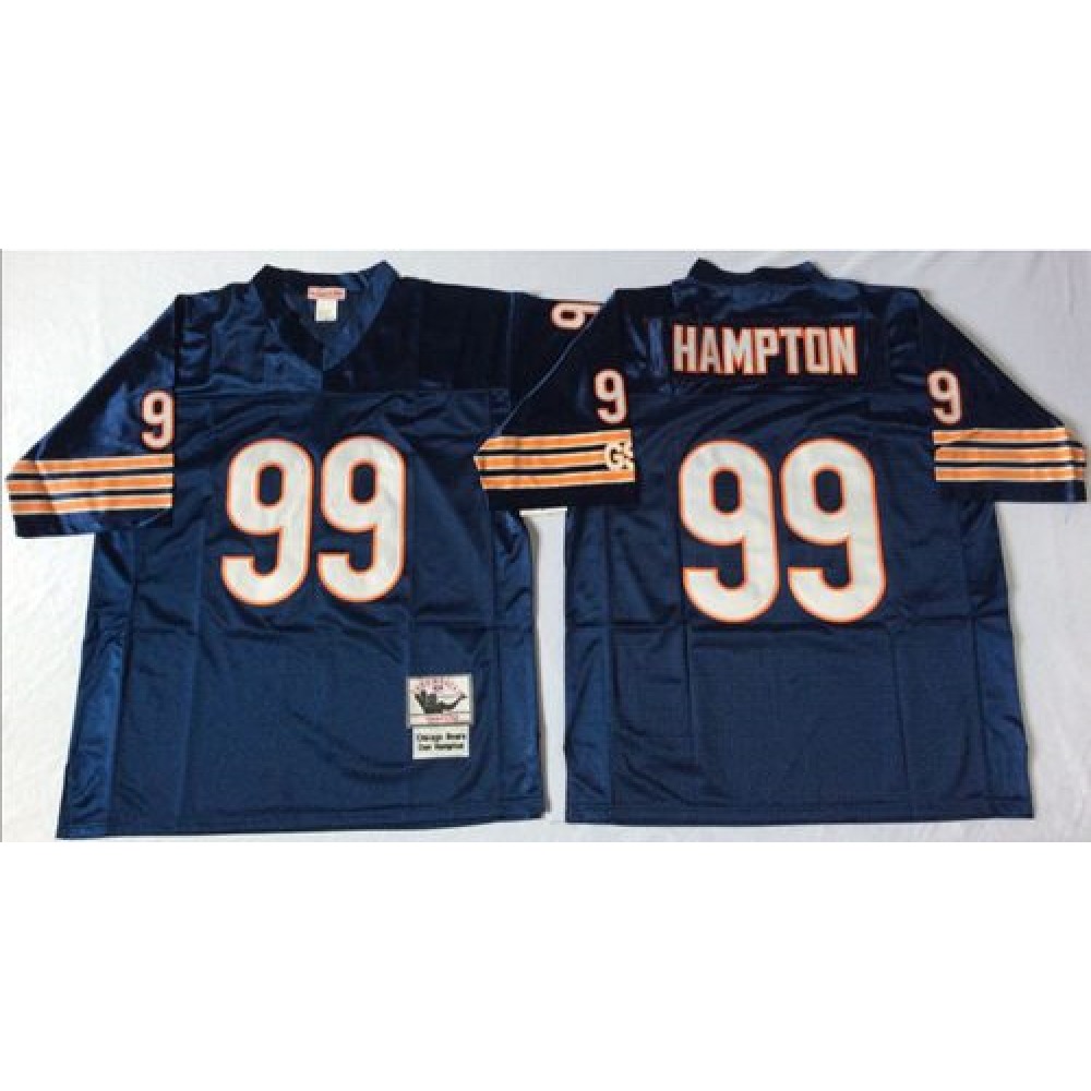 Mitchell&Ness Bears #99 Dan Hampton Blue Small No. Throwback Stitched NFL Jersey Mitchell&Ness Bears #99 Dan Hampton Blue Small No. Throwback Stitched NFL Jersey
