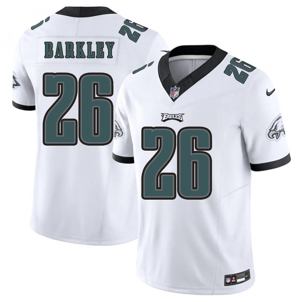Youth Philadelphia Eagles #26 Saquon Barkley White F.U.S.E. Vapor Untouchable Limited Stitched Football Jersey Youth Philadelphia Eagles #26 Saquon Barkley White F.U.S.E. Vapor Untouchable Limited Stitched Football Jersey
