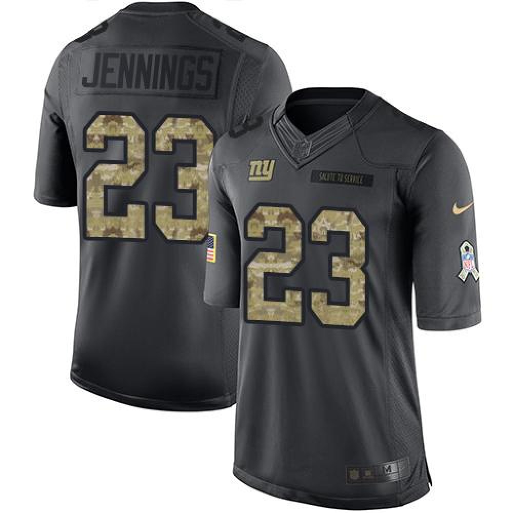 Nike Giants #23 Rashad Jennings Black Men's Stitched NFL Limited 2016 Salute to Service Jersey Nike Giants #23 Rashad Jennings Black Men's Stitched NFL Limited 2016 Salute to Service Jersey