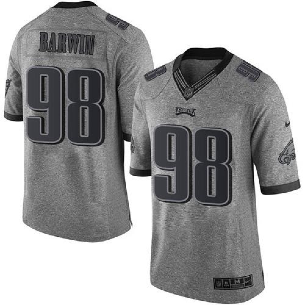 Nike Eagles #98 Connor Barwin Gray Men's Stitched NFL Limited Gridiron Gray Jersey Nike Eagles #98 Connor Barwin Gray Men's Stitched NFL Limited Gridiron Gray Jersey