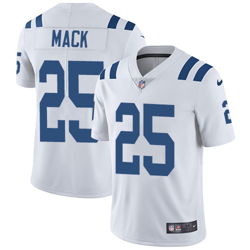 Men's Indianapolis Colts #25 Marlon Mack White Vapor Untouchable Limited Stitched NFL Jersey Men's Indianapolis Colts #25 Marlon Mack White Vapor Untouchable Limited Stitched NFL Jersey