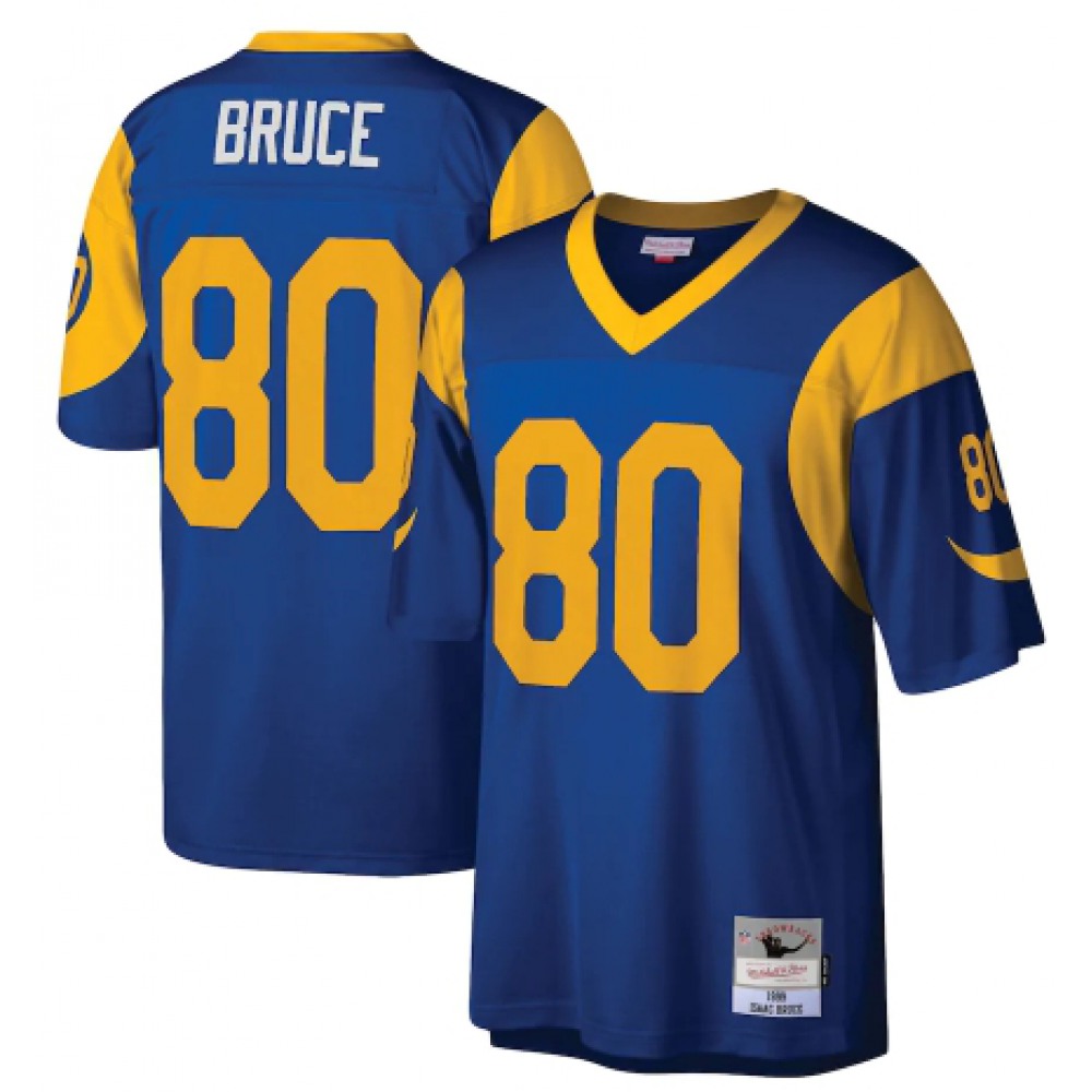 Youth Los Angeles Rams #80 Isaac Bruce St. Louis Rams Mitchell & Ness Stitched Blue Jersey