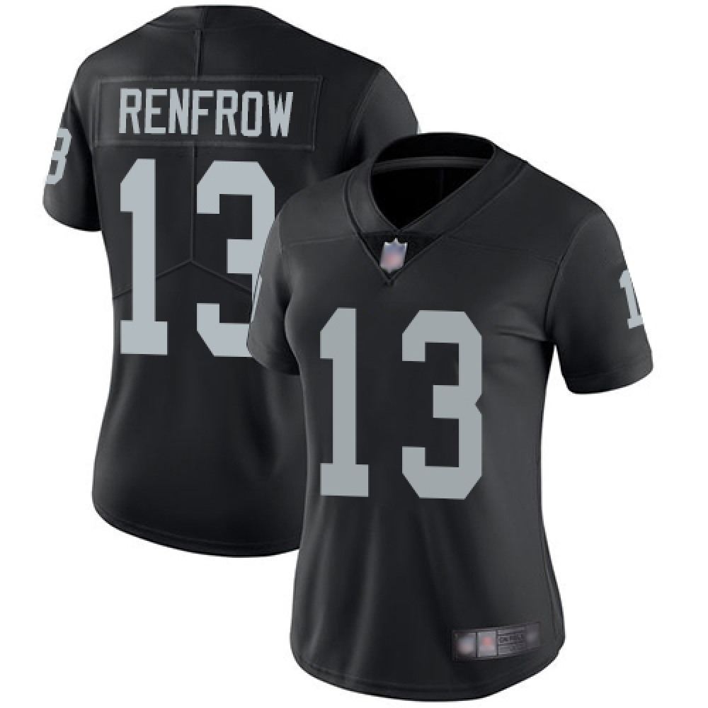 Women's Las Vegas Raiders #13 Hunter Renfrow Black Vapor Untouchable Limited Stitched Jersey(Run Small) Women's Las Vegas Raiders #13 Hunter Renfrow Black Vapor Untouchable Limited Stitched Jersey(Run Small)