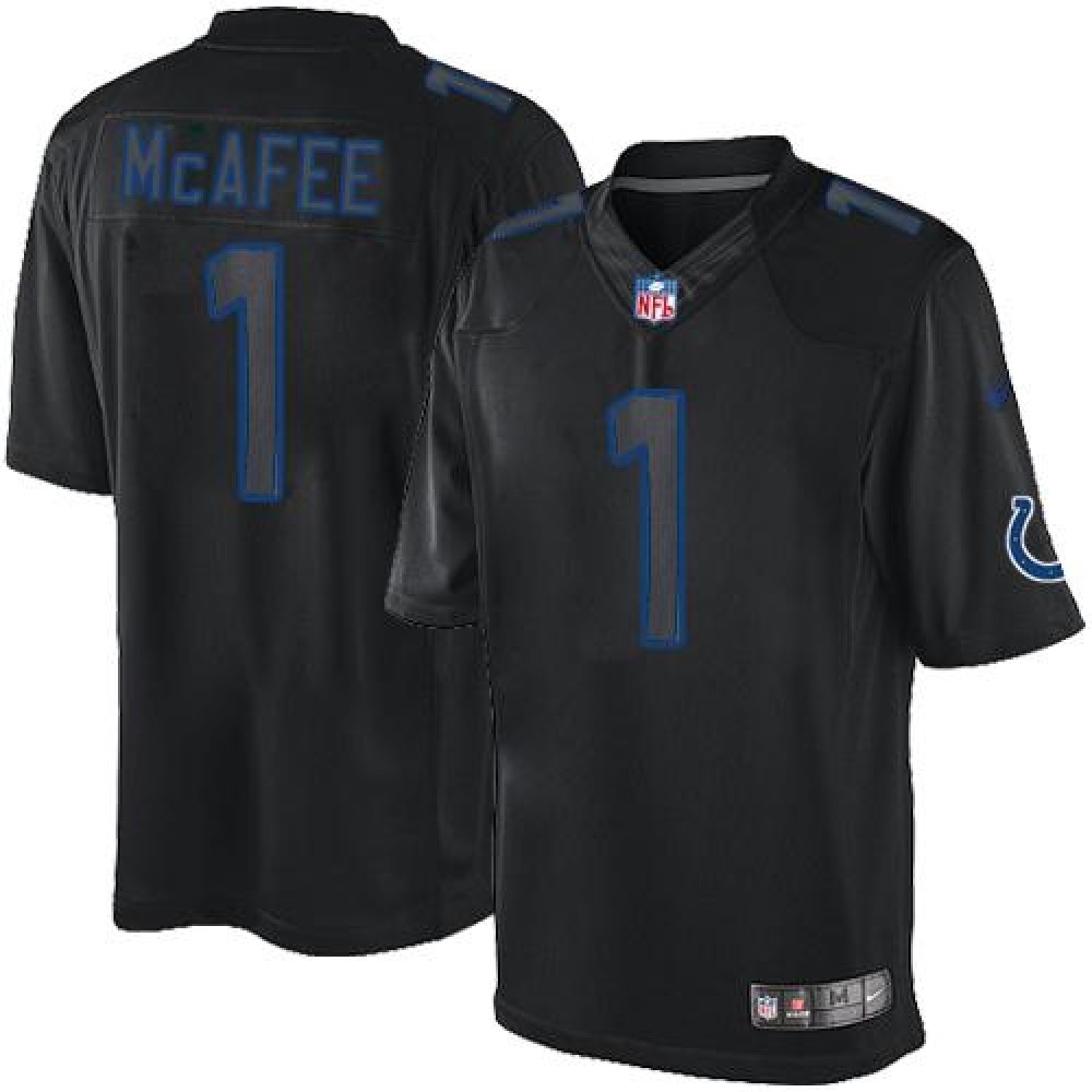 Nike Colts #1 Pat McAfee Black Men's Stitched NFL Impact Limited Jersey Nike Colts #1 Pat McAfee Black Men's Stitched NFL Impact Limited Jersey