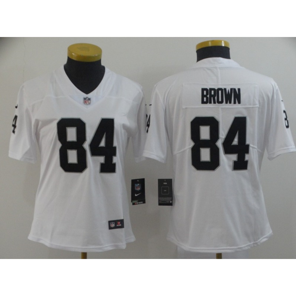 Women's Oakland Raiders #84 Antonio Brown White Vapor Untouchable Limited Stitched NFL Jersey(Run Small) Women's Oakland Raiders #84 Antonio Brown White Vapor Untouchable Limited Stitched NFL Jersey(Run Small)