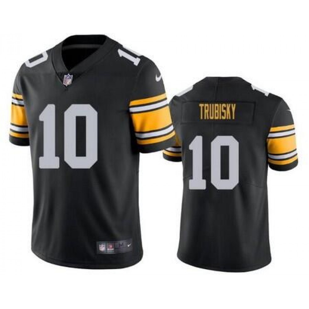 Youth Pittsburgh Steelers #10 Mitchell Trubisk Black Vapor Untouchable Limited Stitched Jersey Youth Pittsburgh Steelers #10 Mitchell Trubisk Black Vapor Untouchable Limited Stitched Jersey