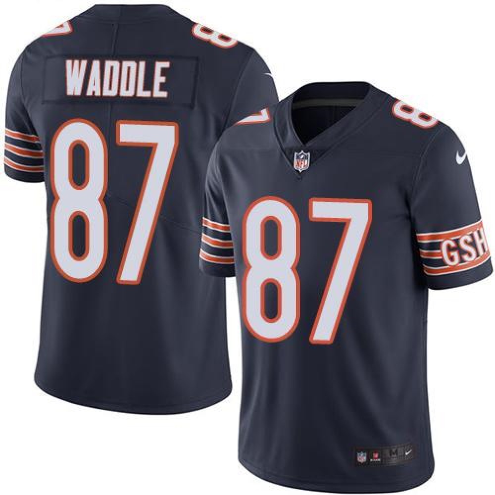 Nike Bears #87 Tom Waddle Navy Blue Men's Stitched NFL Limited Rush Jersey Nike Bears #87 Tom Waddle Navy Blue Men's Stitched NFL Limited Rush Jersey