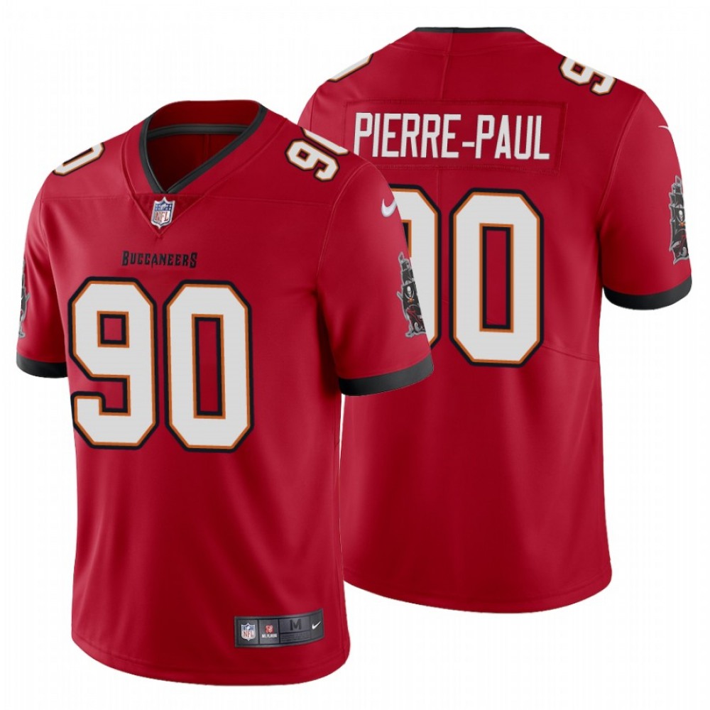 Men's Tampa Bay Buccaneers #90 Jason Pierre-Paul New Red Vapor Untouchable Limited Stitched Jersey Men's Tampa Bay Buccaneers #90 Jason Pierre-Paul New Red Vapor Untouchable Limited Stitched Jersey