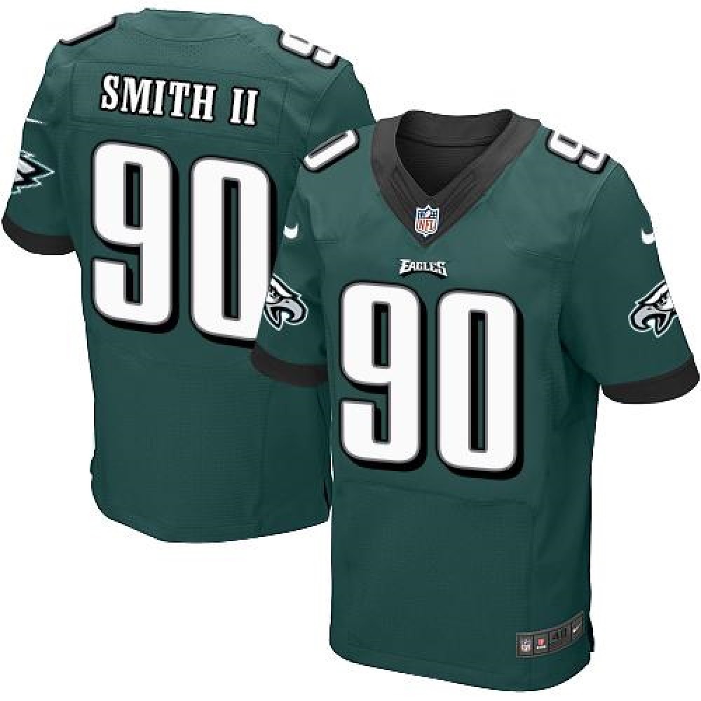 Nike Eagles #90 Marcus Smith II Midnight Green Team Color Men's Stitched NFL Elite Jersey Nike Eagles #90 Marcus Smith II Midnight Green Team Color Men's Stitched NFL Elite Jersey