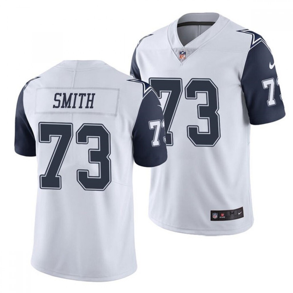 Men's Dallas Cowboys #73 Tyler Smith White Color Rush Limited Stitched Jersey Men's Dallas Cowboys #73 Tyler Smith White Color Rush Limited Stitched Jersey